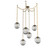 Aster Round 6pc Swag Multi-Pendant Chain (Bulb) (1289|SNB0062-06-GB-S-CH2-E2)