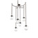 Aster Round 6pc Swag Multi-Pendant Chain (Bulb) (1289|SNB0062-06-FB-C-CH3-E2)