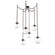 Aster Round 6pc Swag Multi-Pendant Chain (Bulb) (1289|SNB0062-06-FB-C-CH1-E2)