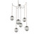 Aster Round 6pc Swag Multi-Pendant Chain (Bulb) (1289|SNB0062-06-BS-S-CH2-E2)