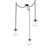 Aster Round 3pc Swag Multi-Pendant Chain (Bulb) (1289|SNB0062-03-MB-C-CH1-E2)
