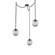 Aster Round 3pc Swag Multi-Pendant Chain (Bulb) (1289|SNB0062-03-FB-S-CH3-E2)