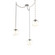 Aster Round 3pc Swag Multi-Pendant Chain (Bulb) (1289|SNB0062-03-BS-A-CH2-E2)