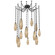 Aalto Round 12pc Swag Multi-Pendant Chain (1289|SNB0049-12-MB-RB-CH3-L3)