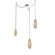 Aalto Round 3pc Swag Multi-Pendant Chain (1289|SNB0049-03-BS-RB-CH2-L1)