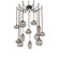 Misto Round 12pc Swag Multi-Pendant Chain (1289|SNB0048-12-FB-OS-CH3-E2)