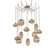 Misto Round 12pc Swag Multi-Pendant Chain (1289|SNB0048-12-BS-OB-CH3-E2)