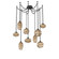 Misto Round 9pc Swag Multi-Pendant Chain (1289|SNB0048-09-MB-OB-CH3-E2)