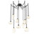 Misto Multi Light Pendant Multi Port Canopy Matte Black (1289|SNB0048-09-MB-OA-CH2-E2)