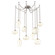 Misto Round 9pc Swag Multi-Pendant Chain (1289|SNB0048-09-BS-OA-CH2-E2)