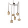 Misto Round 6pc Swag Multi-Pendant Chain (1289|SNB0048-06-FB-OB-CH2-E2)