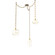 Misto Round 3pc Swag Multi-Pendant Chain (1289|SNB0048-03-GB-OA-CH3-E2)