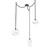 Misto Round 3pc Swag Multi-Pendant Chain (1289|SNB0048-03-FB-OC-CH3-E2)