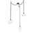 Misto Round 3pc Swag Multi-Pendant Chain (1289|SNB0048-03-FB-OC-CH1-E2)