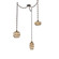 Misto Round 3pc Swag Multi-Pendant Chain (1289|SNB0048-03-FB-OB-CH3-E2)