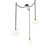 Misto Round 3pc Swag Multi-Pendant Chain (1289|SNB0048-03-FB-OA-CH2-E2)