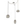 Misto Round 3pc Swag Multi-Pendant Chain (1289|SNB0048-03-BS-OS-CH2-E2)