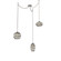 Misto Round 3pc Swag Multi-Pendant Chain (1289|SNB0048-03-BS-OS-CH1-E2)