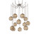 Terra Round 12pc Swag Multi-Pendant Chain (1289|SNB0047-12-BS-OB-CH3-E2)