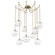 Terra Multi Light Pendant Multi Port Canopy Gilded Brass (1289|SNB0047-09-GB-OC-CH1-E2)