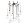 Terra Round 9pc Swag Multi-Pendant Chain (1289|SNB0047-09-FB-OC-CH1-E2)
