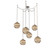 Terra Round 6pc Swag Multi-Pendant Chain (1289|SNB0047-06-BS-OB-CH1-E2)