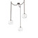 Terra Round 3pc Swag Multi-Pendant Chain (1289|SNB0047-03-FB-OC-CH2-E2)