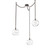 Terra Round 3pc Swag Multi-Pendant Chain (1289|SNB0047-03-FB-OC-CH1-E2)