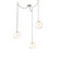 Terra Round 3pc Swag Multi-Pendant Chain (1289|SNB0047-03-BS-OA-CH3-E2)