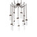 Parallel Round Chain 12pc Swag Multi-Pendant (1289|SNB0042-12-FB-CR-CH3-L1)