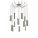 Parallel Round Chain 12pc Swag Multi-Pendant (1289|SNB0042-12-BS-SG-CH1-L3)