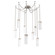 Parallel Round Chain 9pc Swag Multi-Pendant (1289|SNB0042-09-BS-CR-CH1-L1)