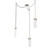 Parallel Round Chain 3pc Swag Multi-Pendant (1289|SNB0042-03-BS-CR-CH2-L1)