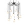 Gem Round Chain 12pc Swag Multi-Pendant (1289|SNB0039-12-MB-A-CH3-L1)