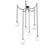 Gem Round Chain 6pc Swag Multi-Pendant (1289|SNB0039-06-MB-C-CH1-L3)