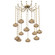 Coppa Round 12pc Swag Multi-Pendant Chain (1289|SNB0036-12-GB-OB-CH3-E2)