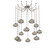 Coppa Multi Light Pendant Multi Port Canopy Beige Silver (1289|SNB0036-12-BS-OS-CH3-E2)