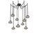Coppa Round 9pc Swag Multi-Pendant Chain (1289|SNB0036-09-MB-OS-CH2-E2)