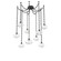 Coppa Round 9pc Swag Multi-Pendant Chain (1289|SNB0036-09-MB-OC-CH3-E2)