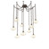Coppa Round 9pc Swag Multi-Pendant Chain (1289|SNB0036-09-FB-OA-CH1-E2)