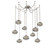 Coppa Round 9pc Swag Multi-Pendant Chain (1289|SNB0036-09-BS-OS-CH3-E2)