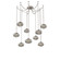 Coppa Round 9pc Swag Multi-Pendant Chain (1289|SNB0036-09-BS-OS-CH1-E2)