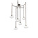 Coppa Round 6pc Swag Multi-Pendant Chain (1289|SNB0036-06-FB-OC-CH1-E2)