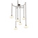 Coppa Round 6pc Swag Multi-Pendant Chain (1289|SNB0036-06-FB-OA-CH1-E2)