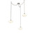 Coppa Multi Light Pendant Multi Port Canopy Beige Silver (1289|SNB0036-03-BS-OA-CH1-E2)