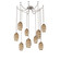 Ellisse Round 9pc Swag Multi-Pendant Chain (1289|SNB0035-09-BS-OB-CH2-E2)