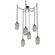 Ellisse Round 6pc Swag Multi-Pendant Chain (1289|SNB0035-06-MB-OS-CH3-E2)