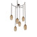 Ellisse Round 6pc Swag Multi-Pendant Chain (1289|SNB0035-06-FB-OB-CH3-E2)