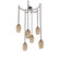 Ellisse Round 6pc Swag Multi-Pendant Chain (1289|SNB0035-06-FB-OB-CH2-E2)