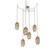 Ellisse Multi Light Pendant Multi Port Canopy Beige Silver (1289|SNB0035-06-BS-OB-CH1-E2)